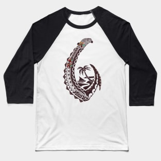 Samoan Viilage Tribal Hook Baseball T-Shirt